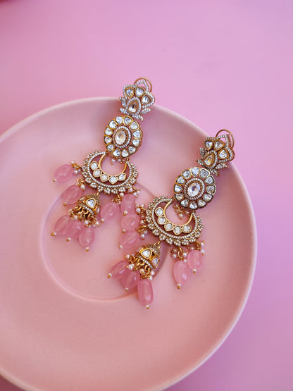 handcrafted earrings online, luxury jewellery india, her treasure earrings, polki earrings, artificial earrings, immitation jewellery, luxury immitation jewellery online, her treasure jewellery online, jewellery of india, earrings, indian earrings